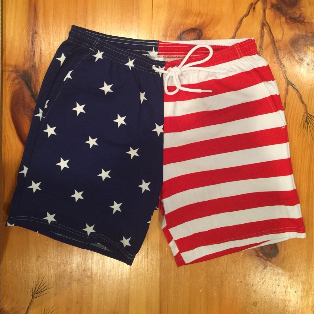 COPY - American Apparel Cotton American Flag Shorts
